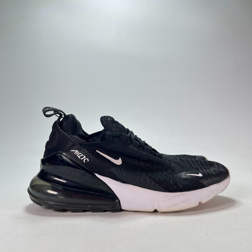Nike Air Max 270 Black White Lifestyle Casual Shoes 943345-001 Youth Size 4.5Y